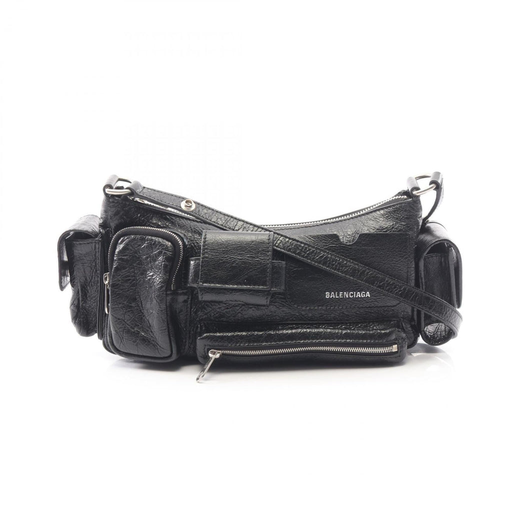 Balenciaga Black Leather Handbag Shoulder