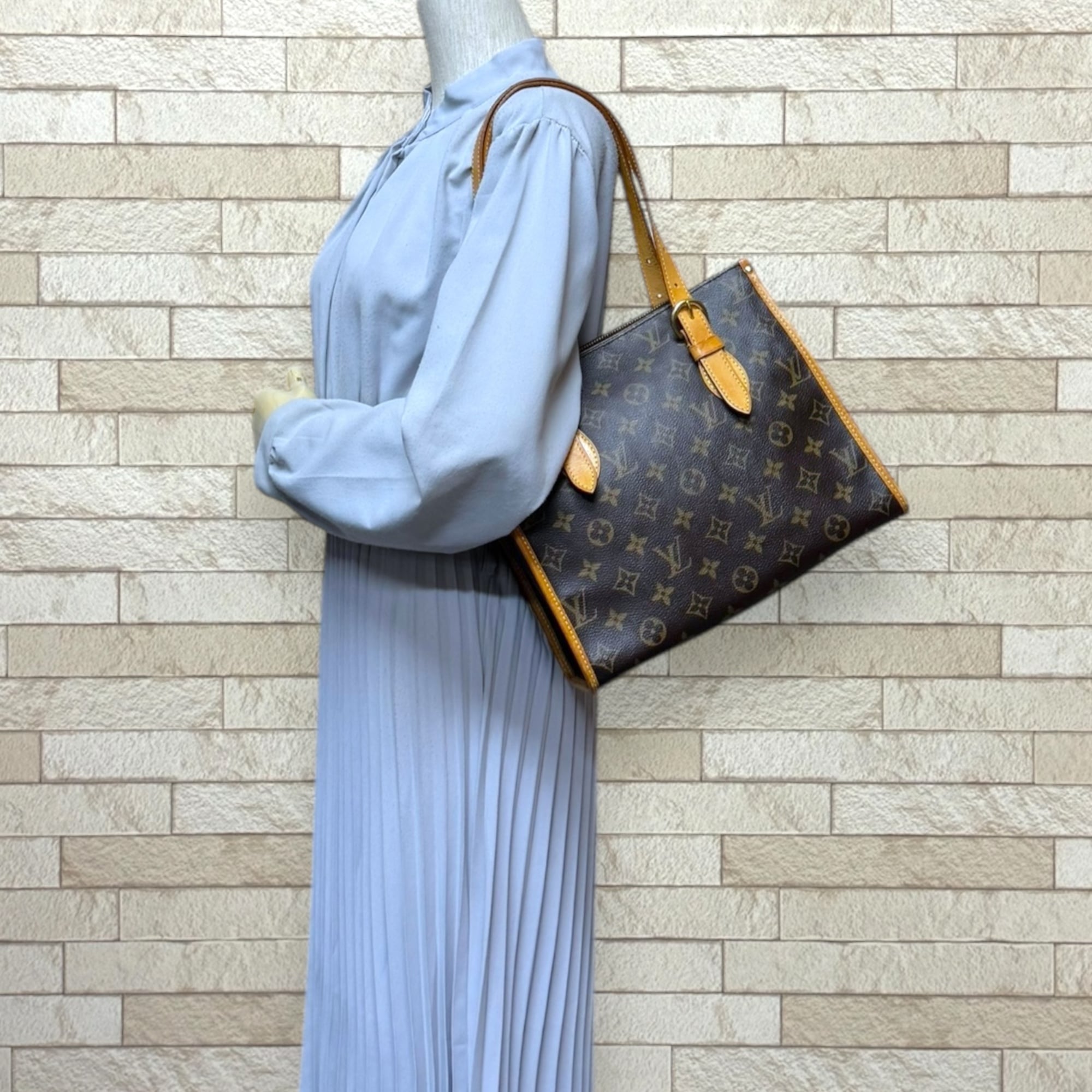 Louis Vuitton Brown Monogram Canvas Shoulder Bag