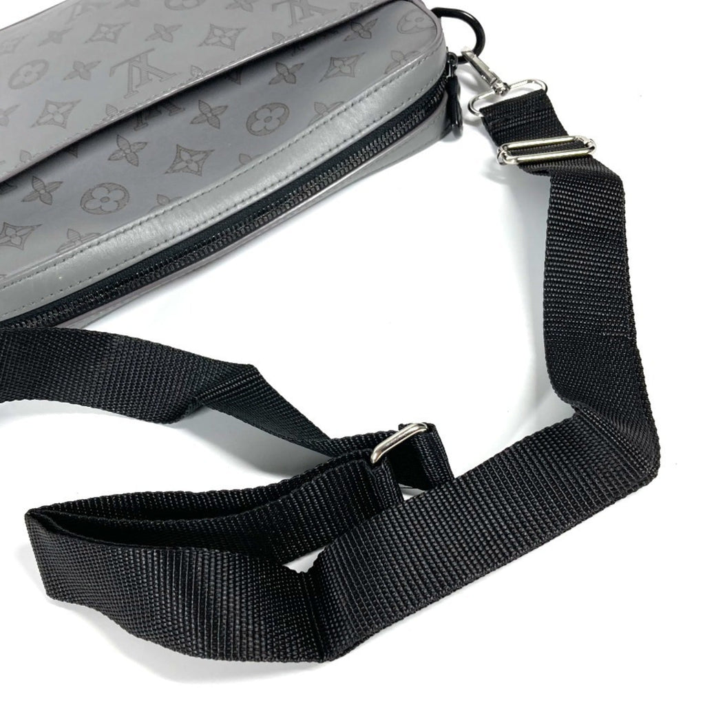 Louis Vuitton Gray Monogram Shadow Clutch Bag Shoulder Bag