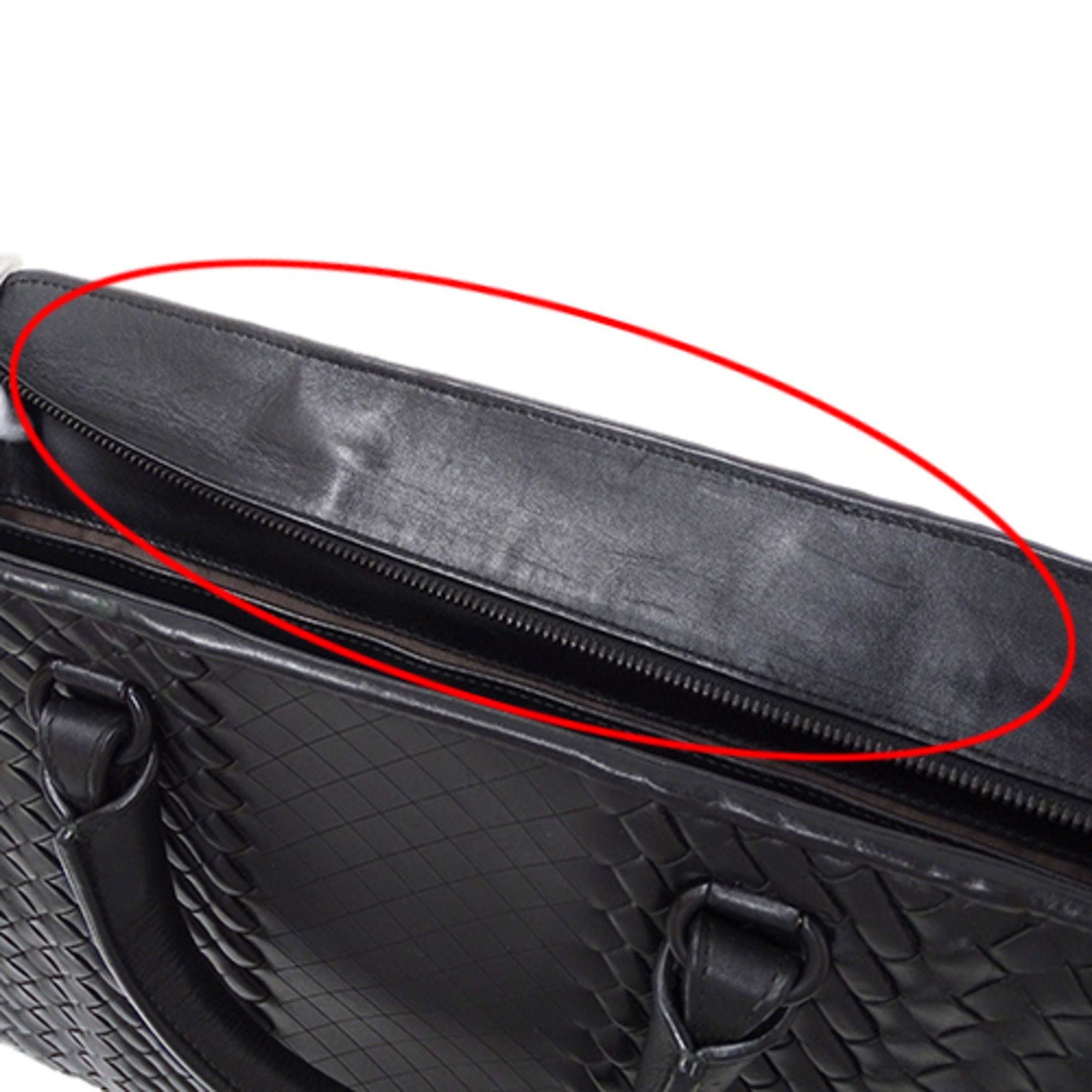 Bottega Veneta Black Leather Briefcase