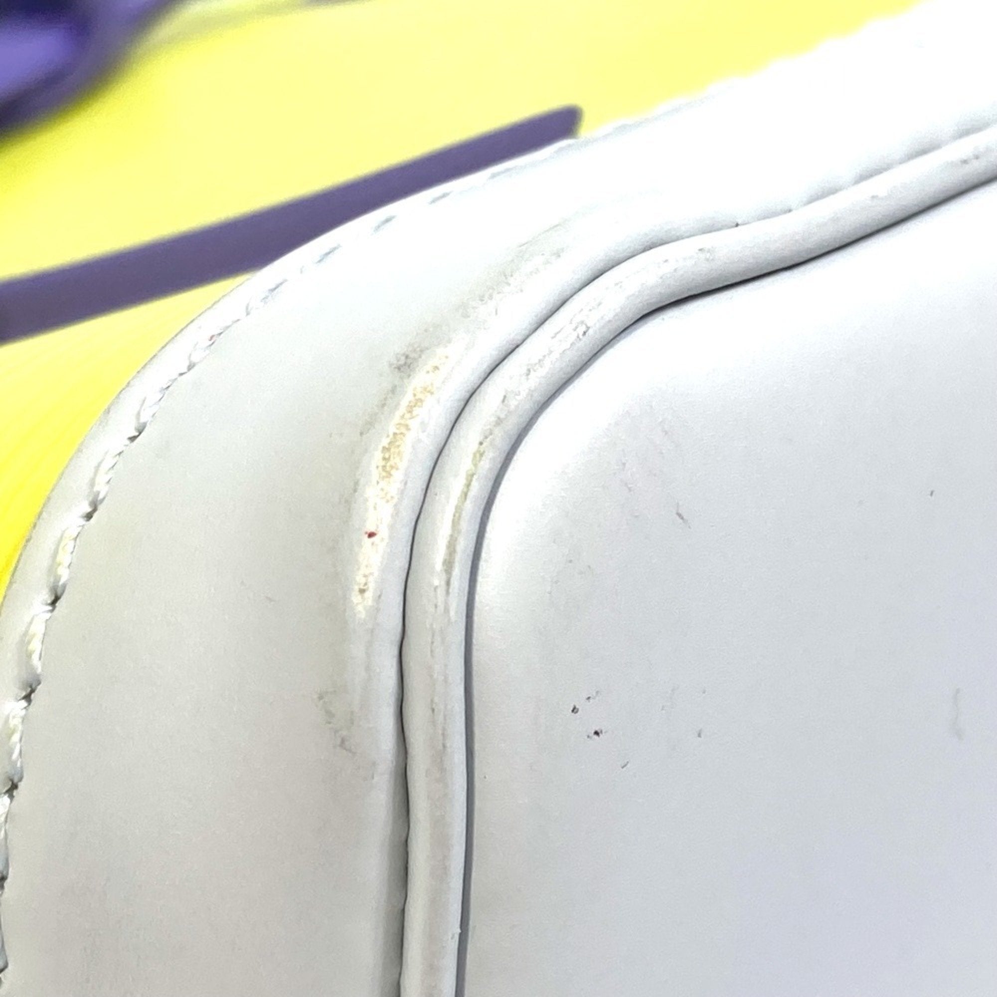 Louis Vuitton Epi Purple White Yellow Epi Leather Pochette Shoulder Bag