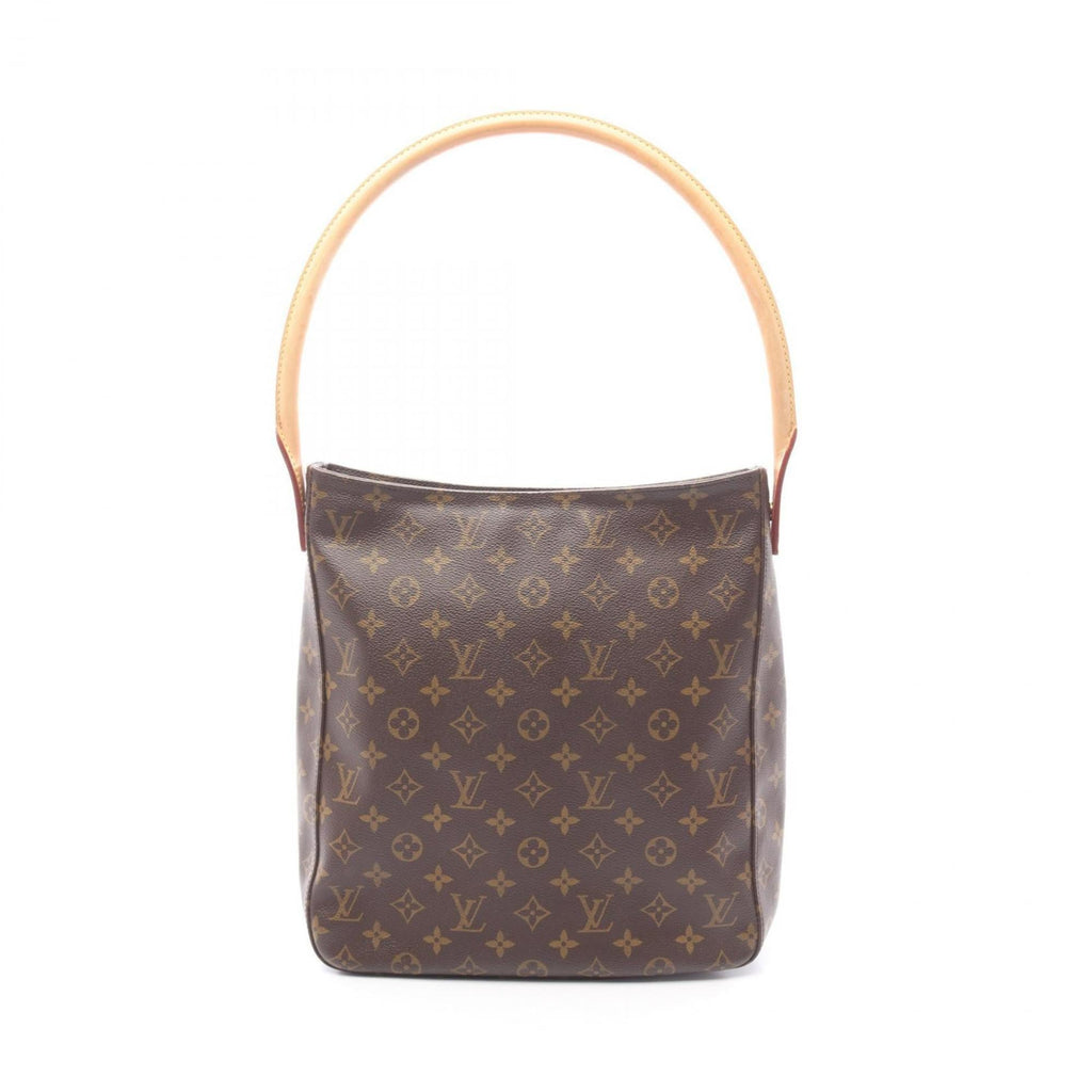 Louis Vuitton Brown Monogram Coated Canvas Leather Handbag Shoulder Bag