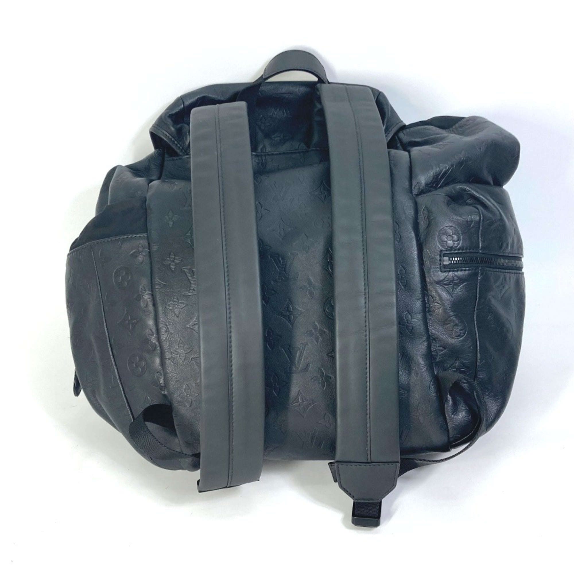 Louis Vuitton Black Leather Backpack