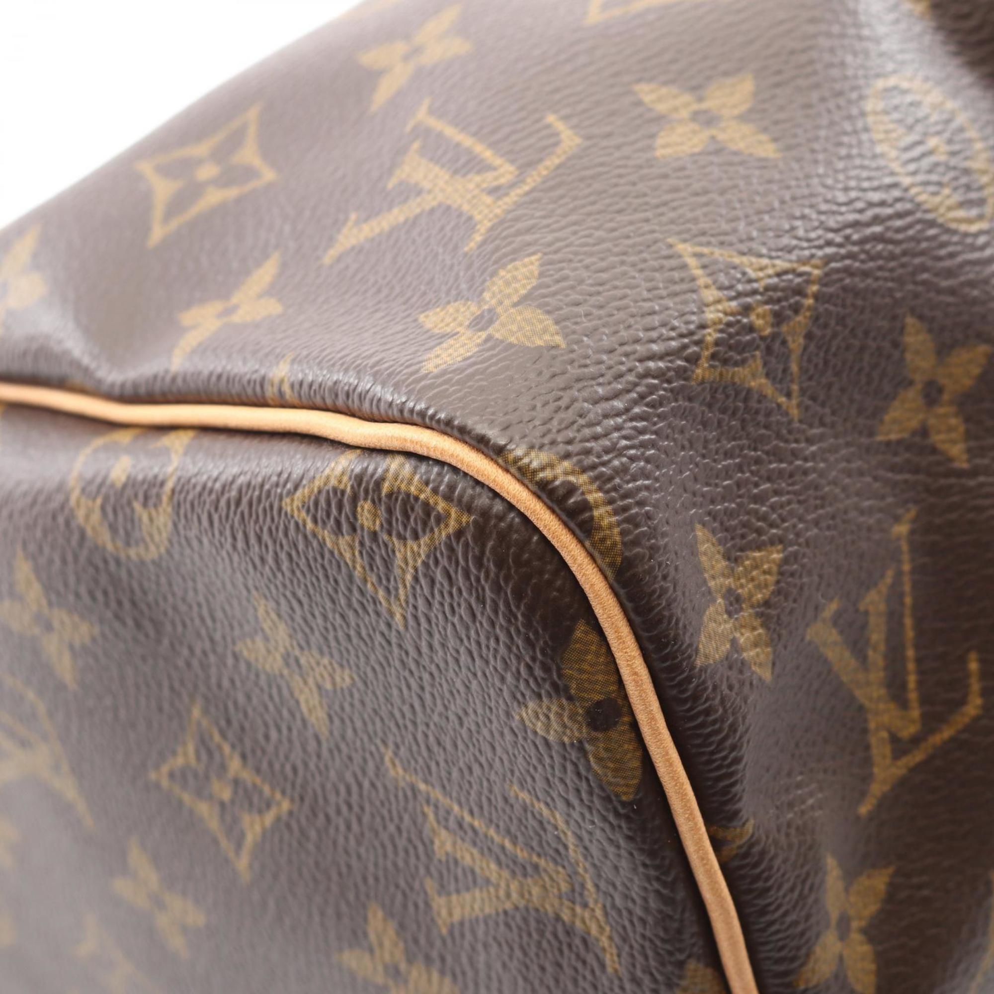 Louis Vuitton Brown Coated Canvas Pvc Monogram Leather Handbag
