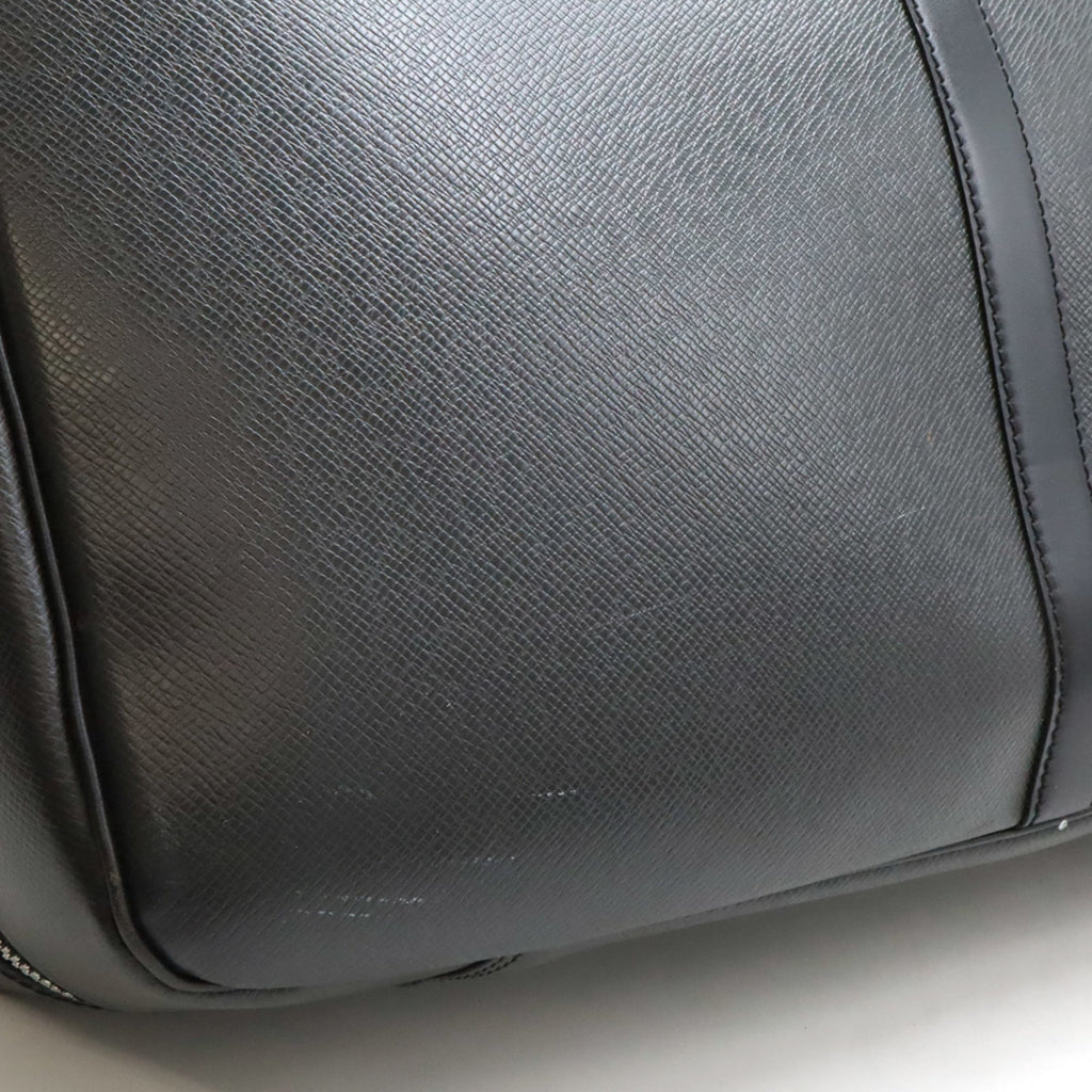 Louis Vuitton Ardoise Black Taiga Leather Boston Bag