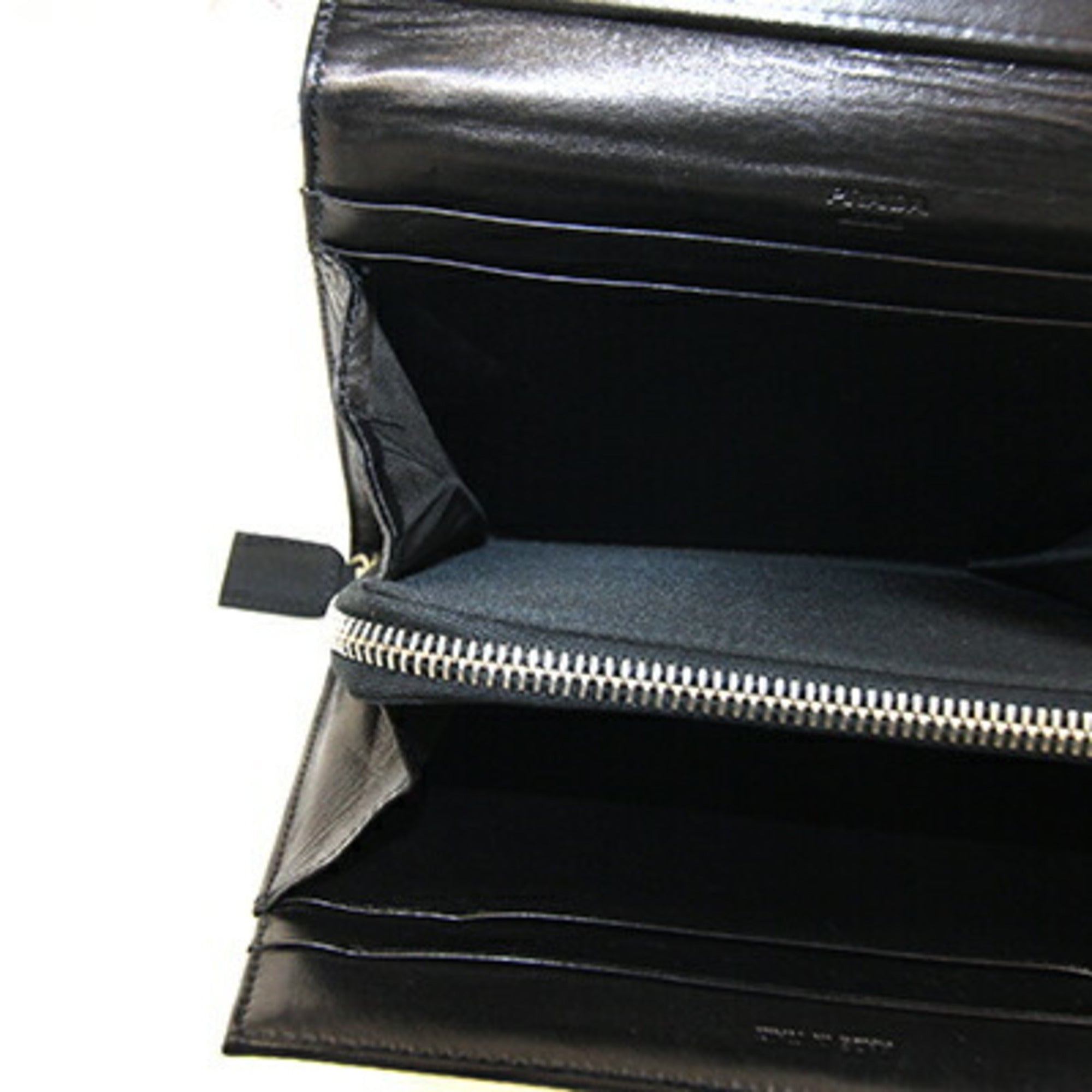 Prada Black Nylon Leather Pochette Shoulder Bag
