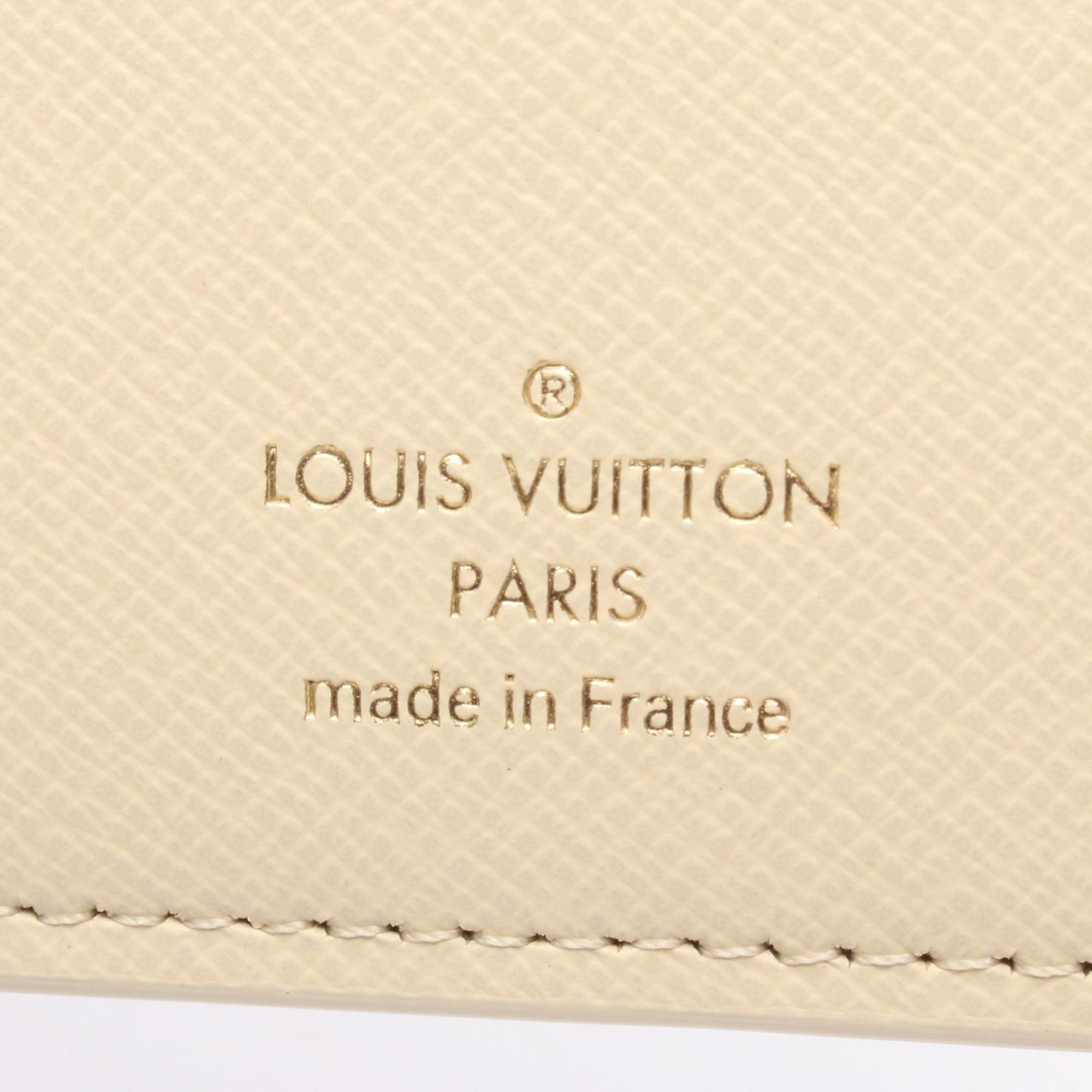 Louis Vuitton Ivory Multi-Color Coated Canvas Pvc Leather Long Wallet