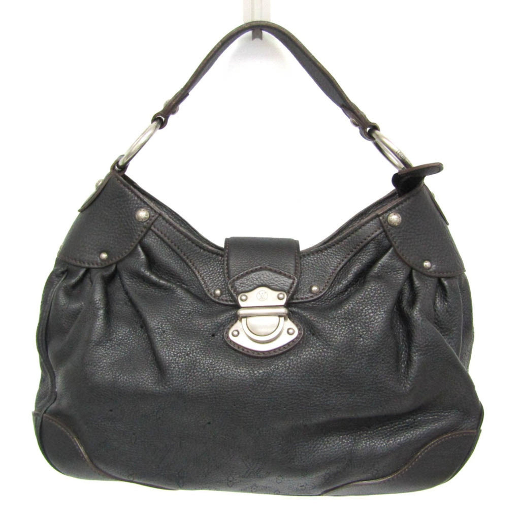 Louis Vuitton Mahina Noir Mahina Leather Shoulder Bag