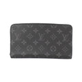 Louis Vuitton Black Coated Canvas Long Wallet