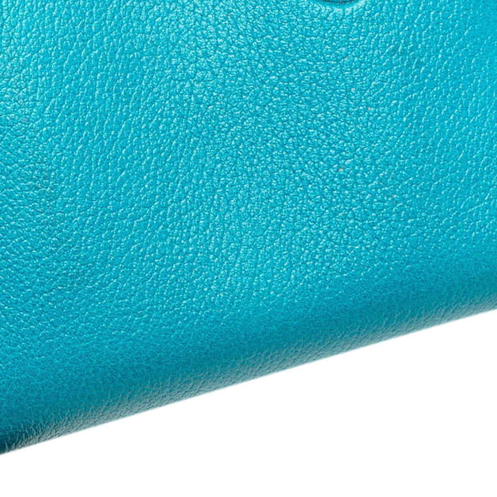 Chanel Light Blue Leather Wallet (Bi-Fold)