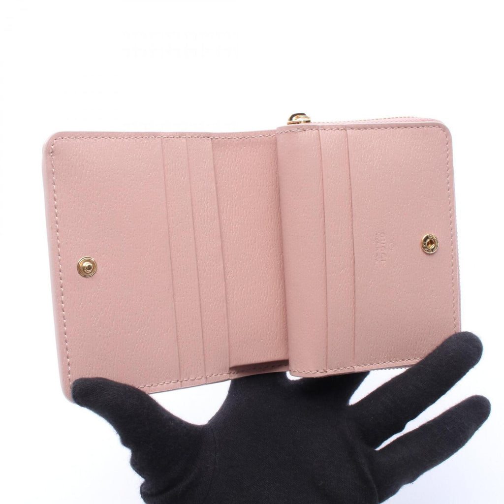 Gucci Pink Leather Wallet (Bi-Fold) (Pre-Owned)