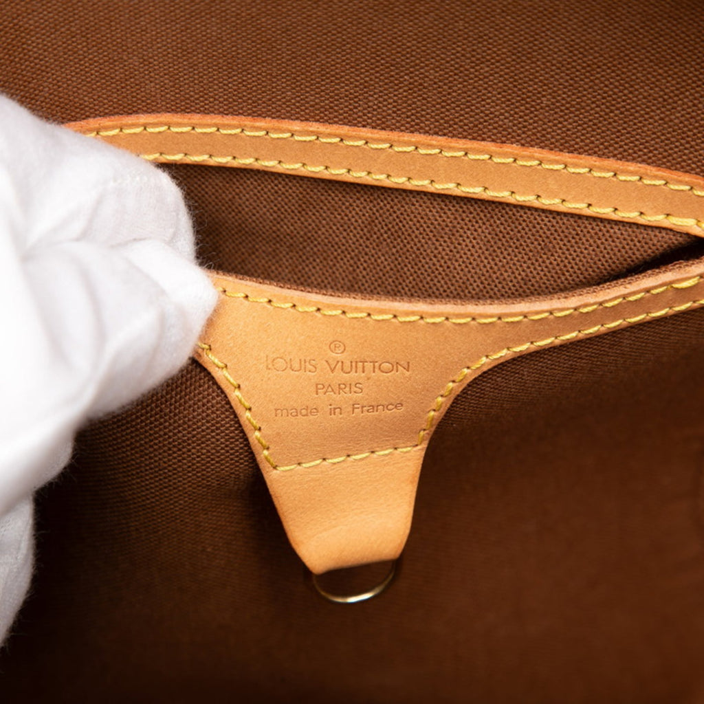 Louis Vuitton Brown Pvc Leather Handbag
