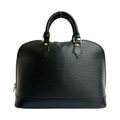 Louis Vuitton Black Epi Leather Handbag Tote Bag