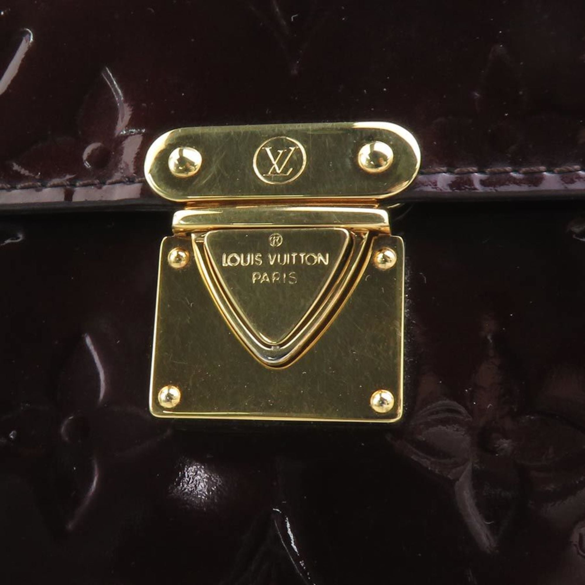 Louis Vuitton Monogram Vernis Amarante Monogram Vernis Wallet (Tri-Fold)
