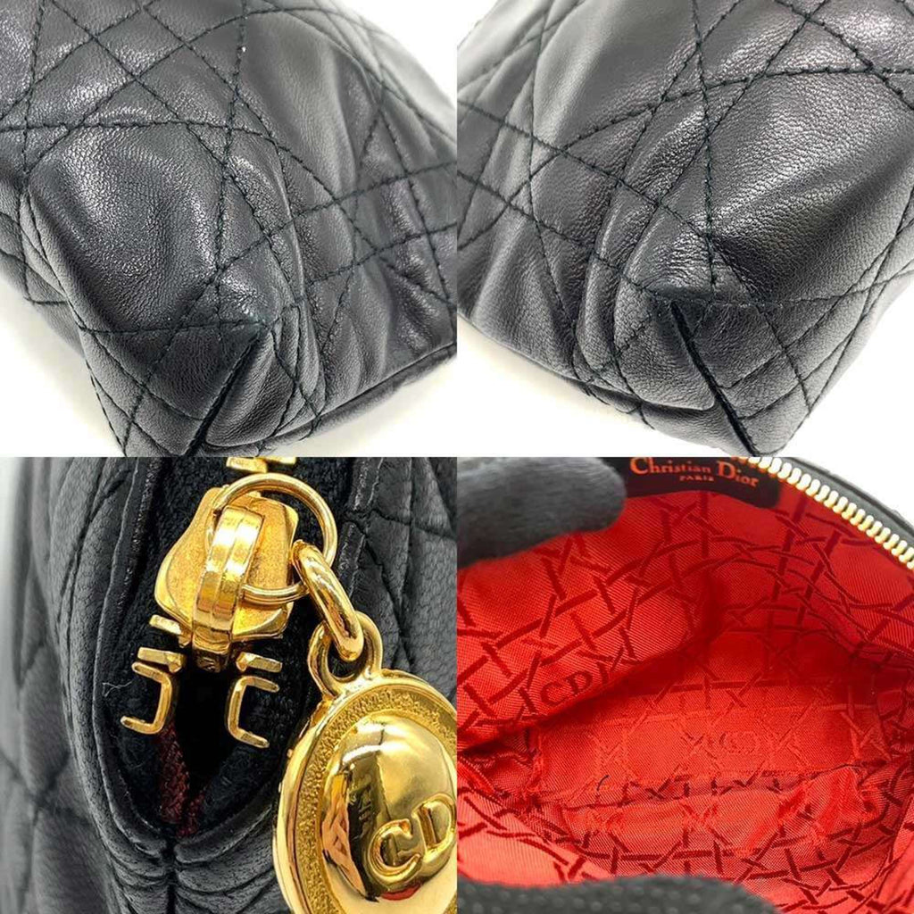 Christian Dior Black Leather Pouch (Pre-Owned)