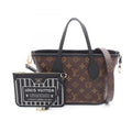 Louis Vuitton Black Brown Coated Canvas Monogram Pvc Leather Tote Bag