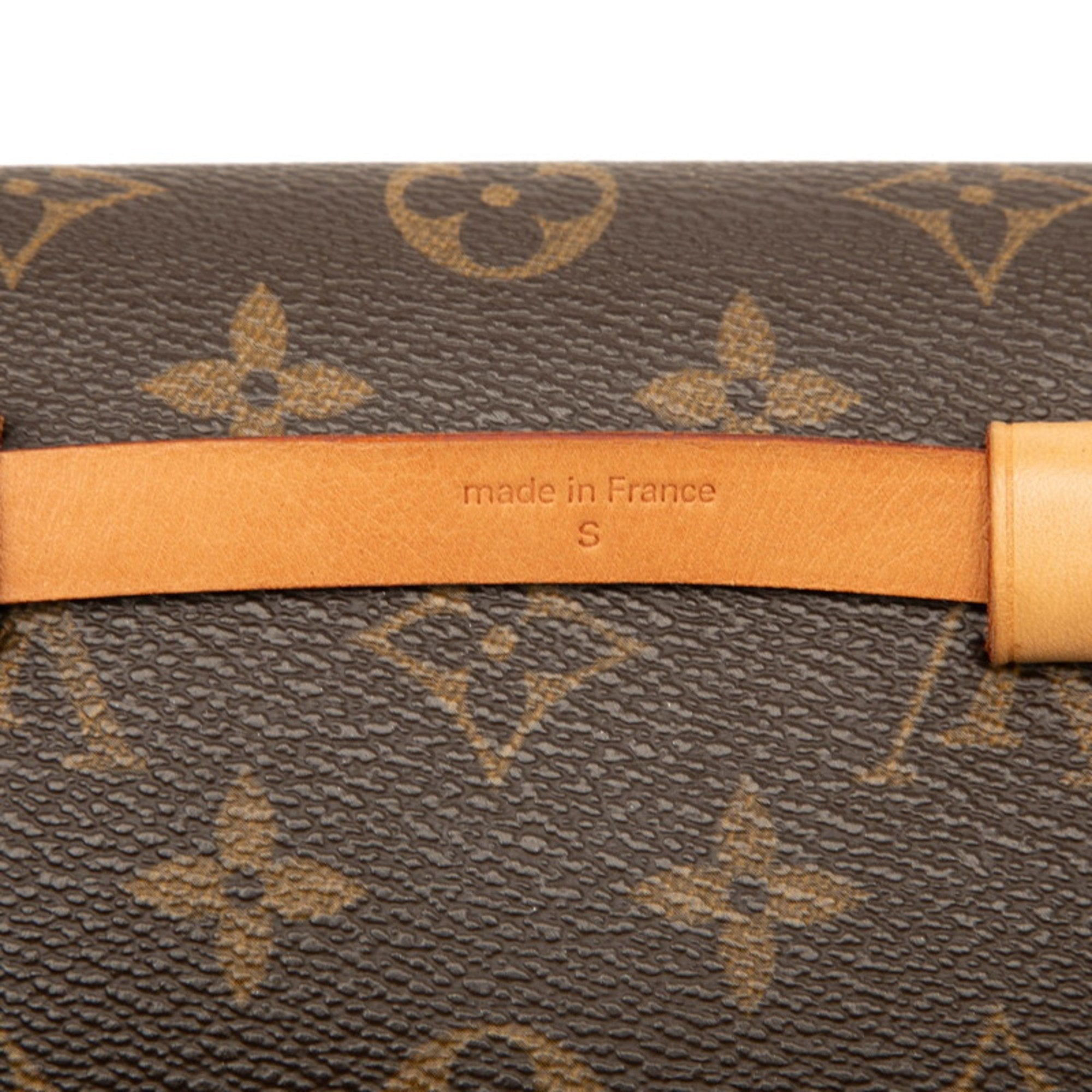 Louis Vuitton Brown Pvc Leather Pochette Sling Bag