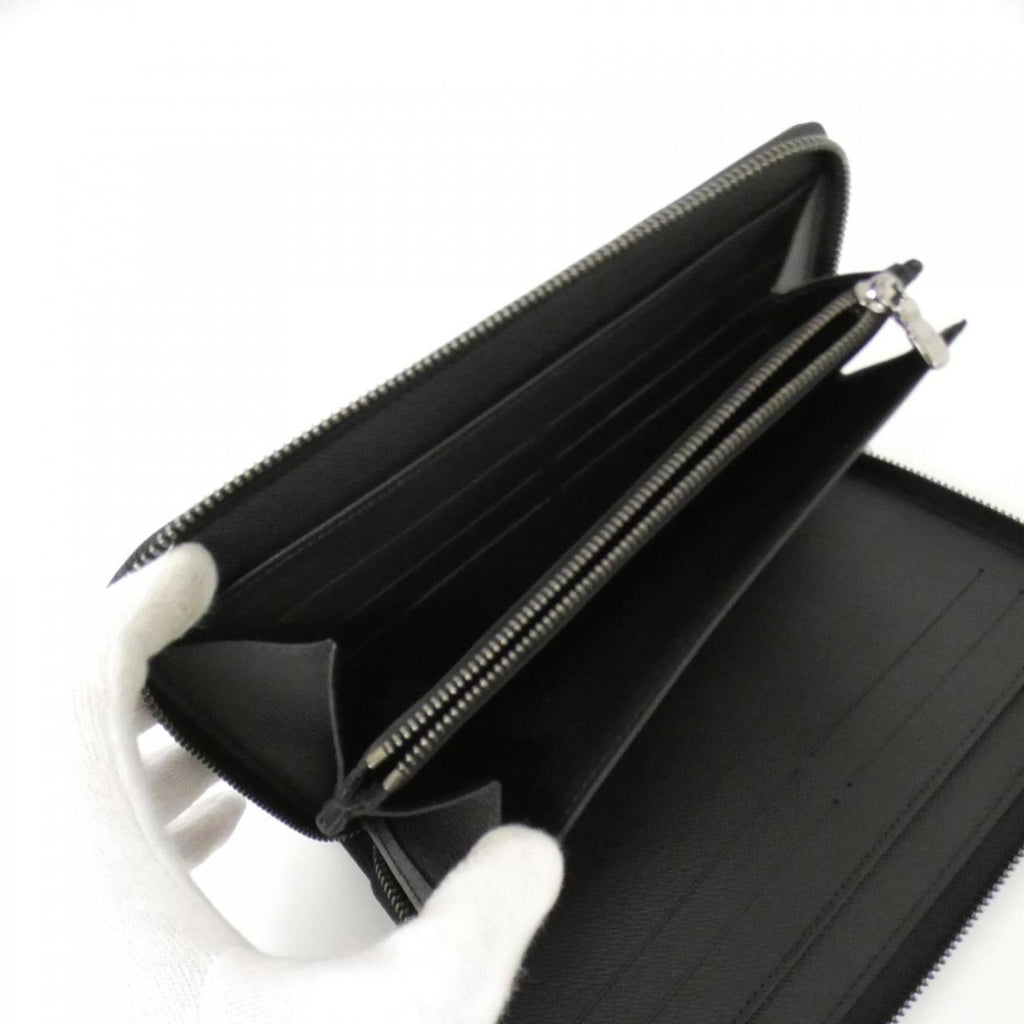 Louis Vuitton Black Coated Canvas Long Wallet