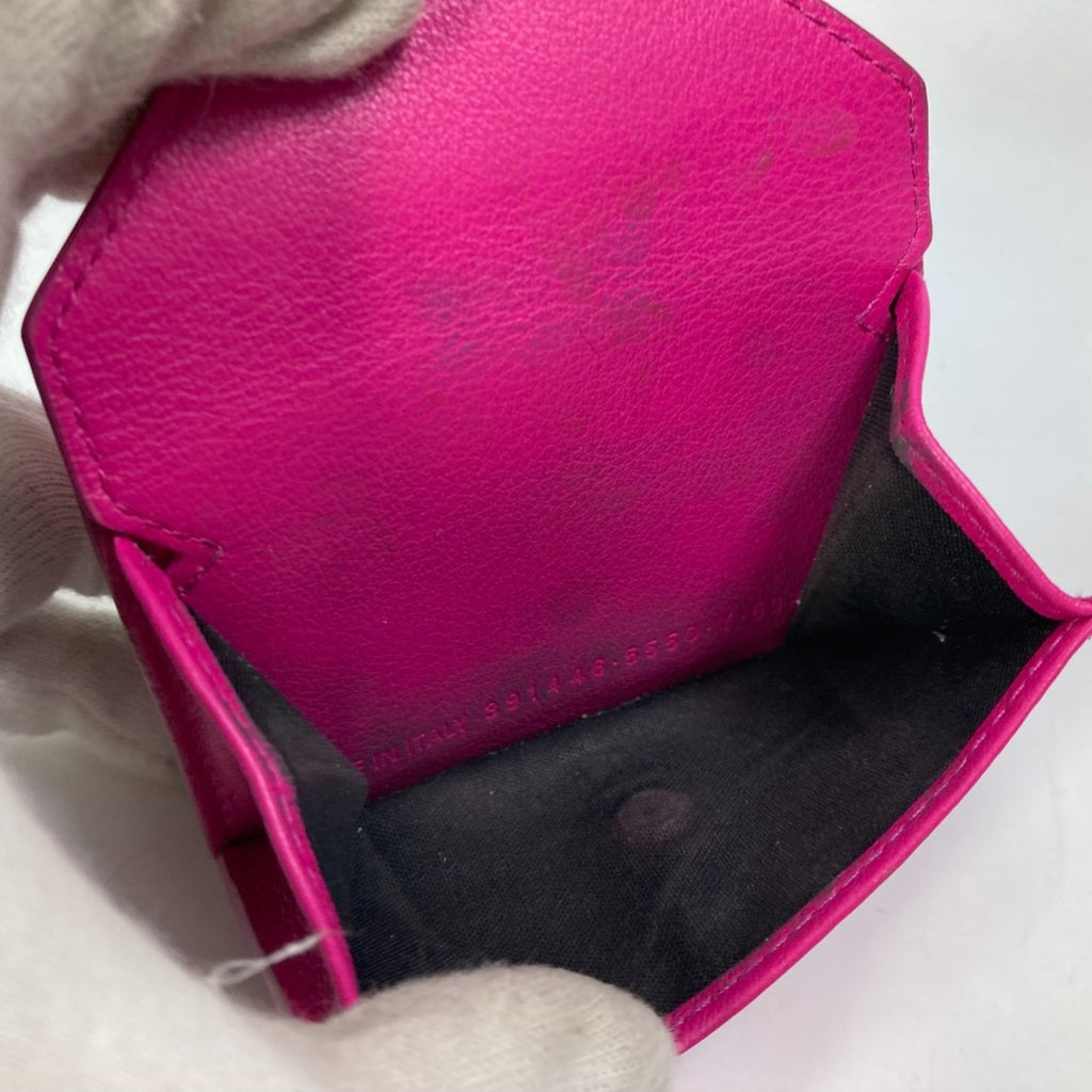 Balenciaga Pink Leather Wallet (Tri-Fold)