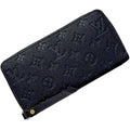 Louis Vuitton Monogram Empreinte Marine Rouge Navy Leather Long Wallet