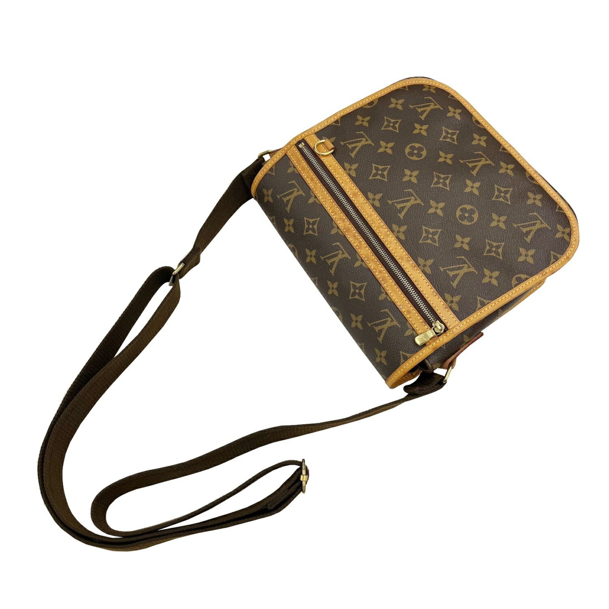 Louis Vuitton Brown Monogram Leather Shoulder Bag
