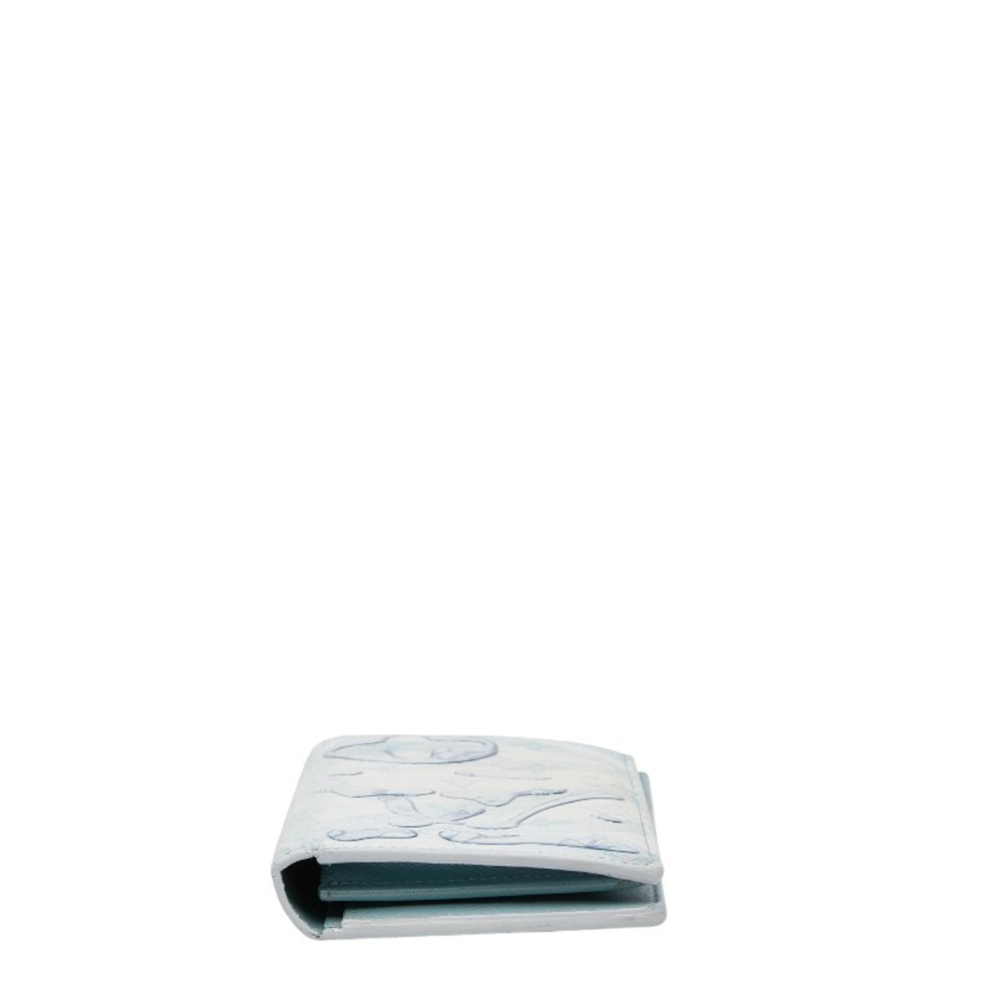 Louis Vuitton Light Blue Multi-Color Pvc Long Wallet