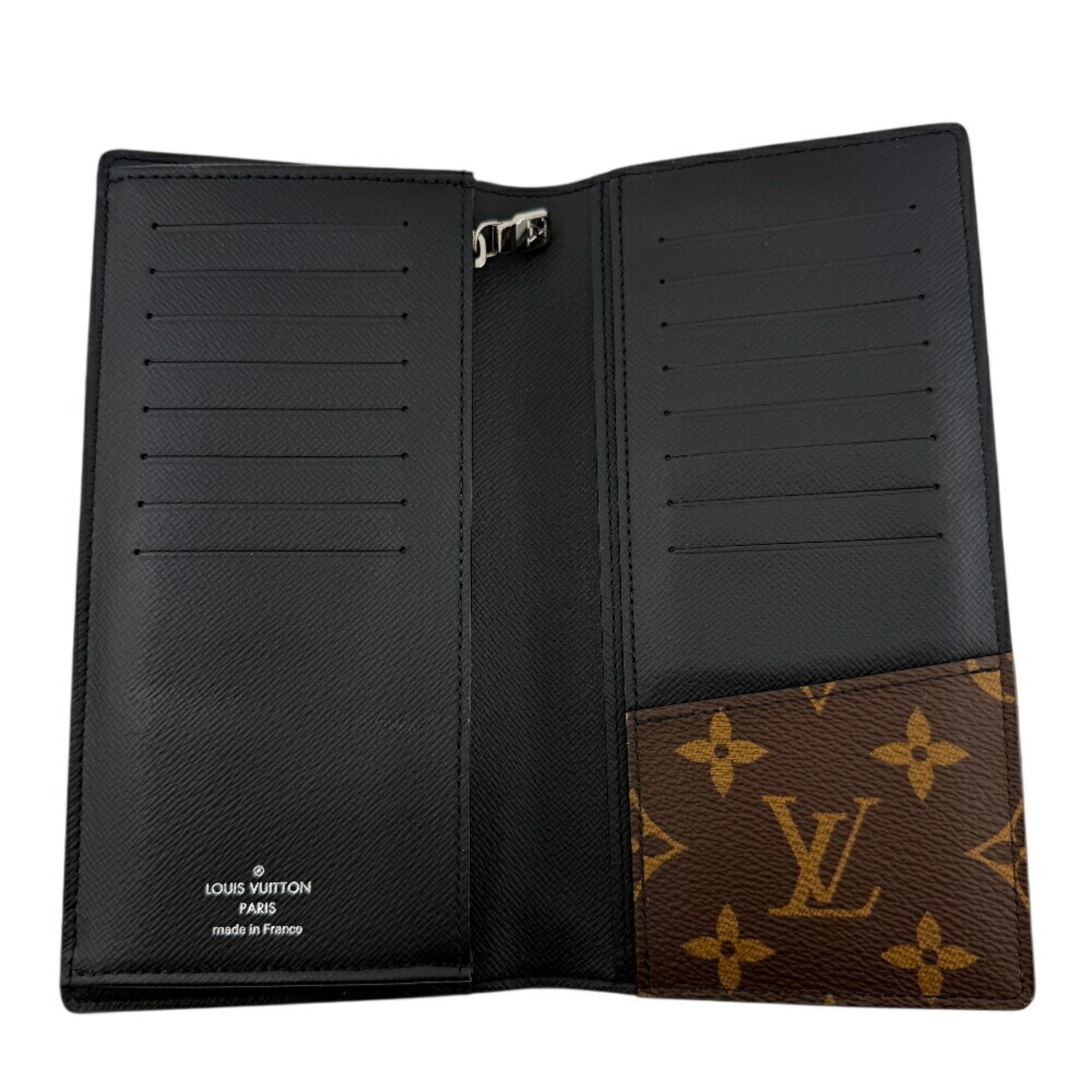 Louis Vuitton Monogram Macassar Brown Leather Long Wallet