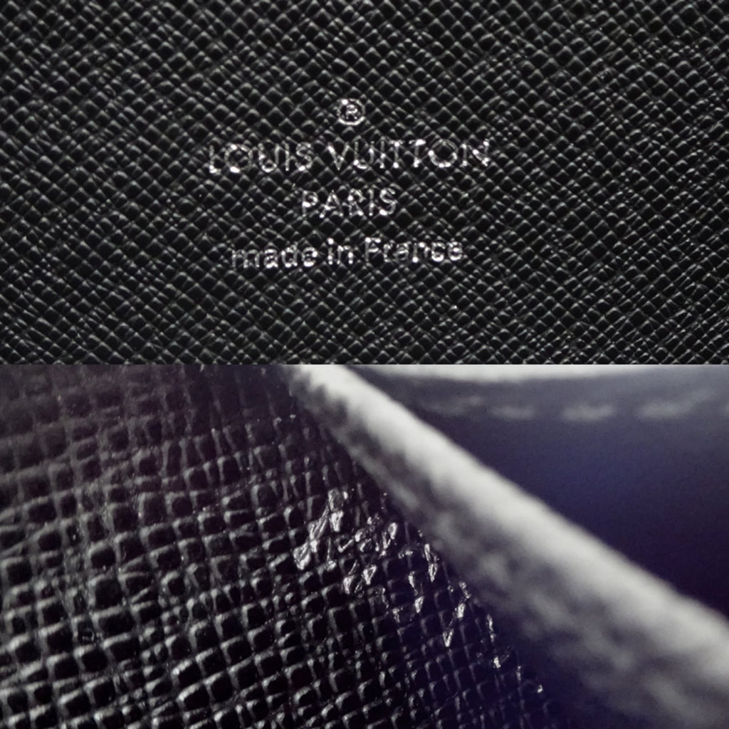 Louis Vuitton Black Noir Epi Leather Long Wallet