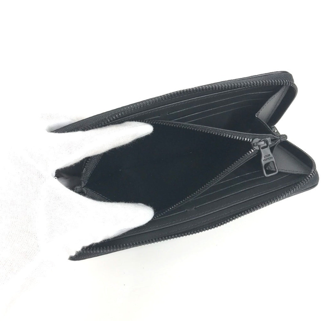 Louis Vuitton Black Noir Leather Long Wallet