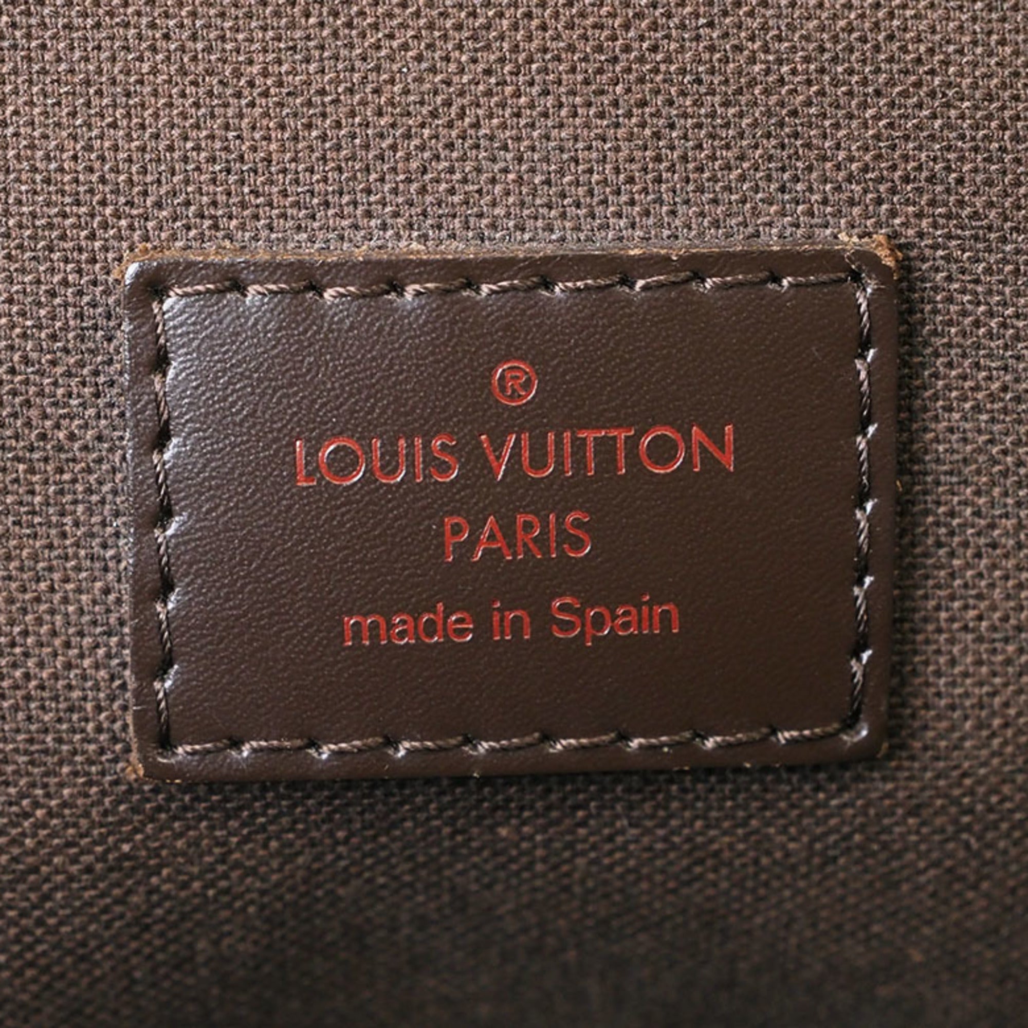 Louis Vuitton Damier Canvas Ebene Damier Canvas Tote Bag