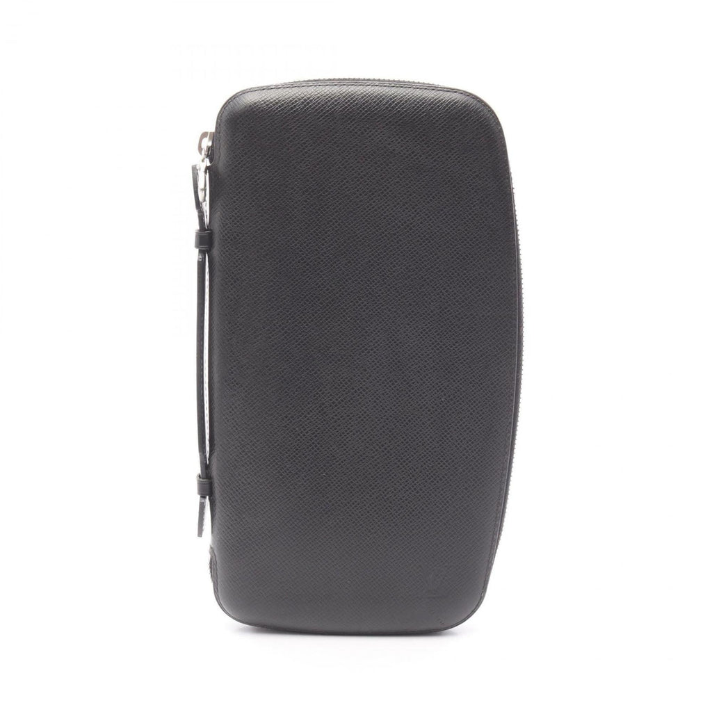 Louis Vuitton Black Leather Long Wallet