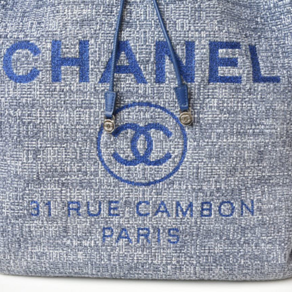 Chanel Cotton Canvas Denim Backpack