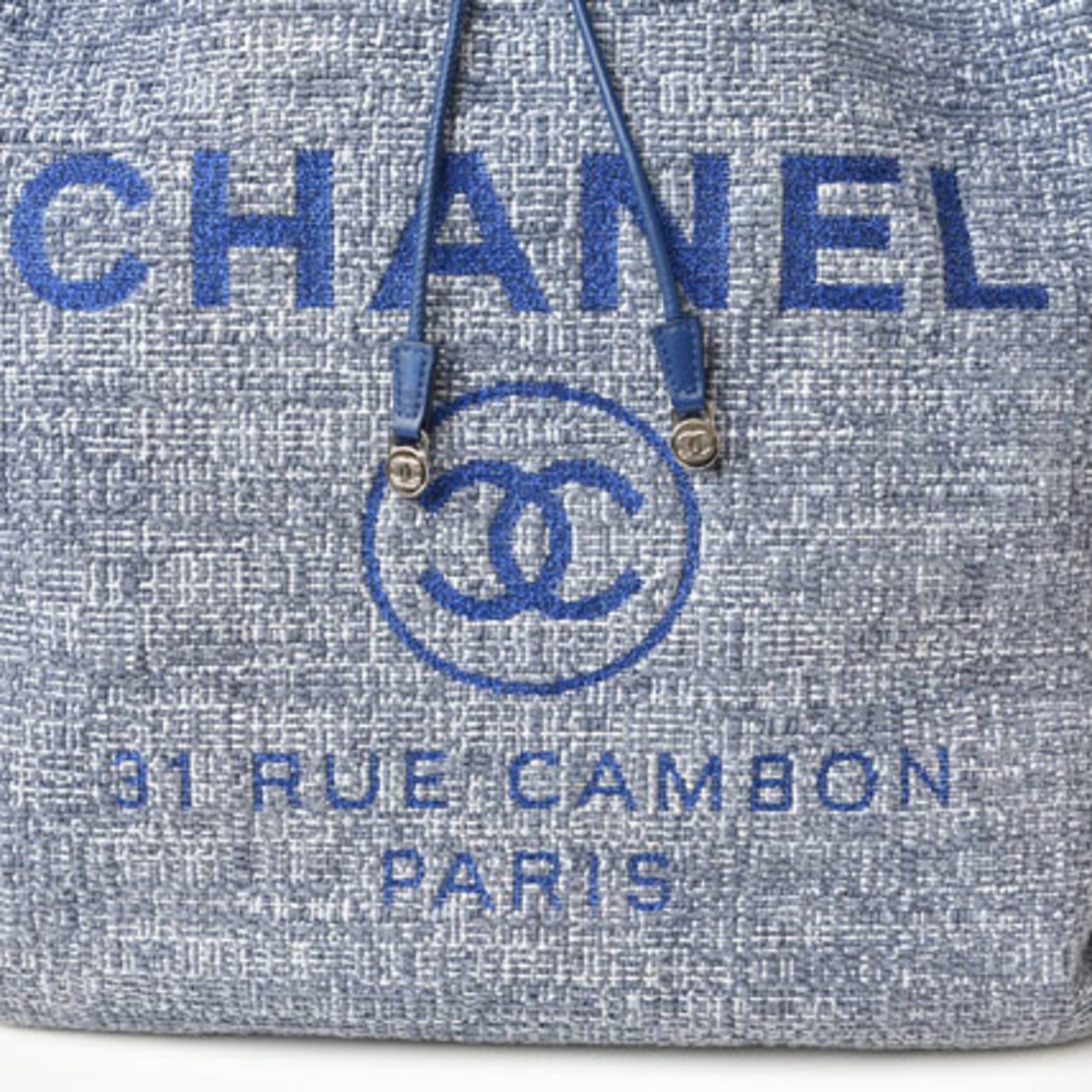Chanel Cotton Canvas Denim Backpack