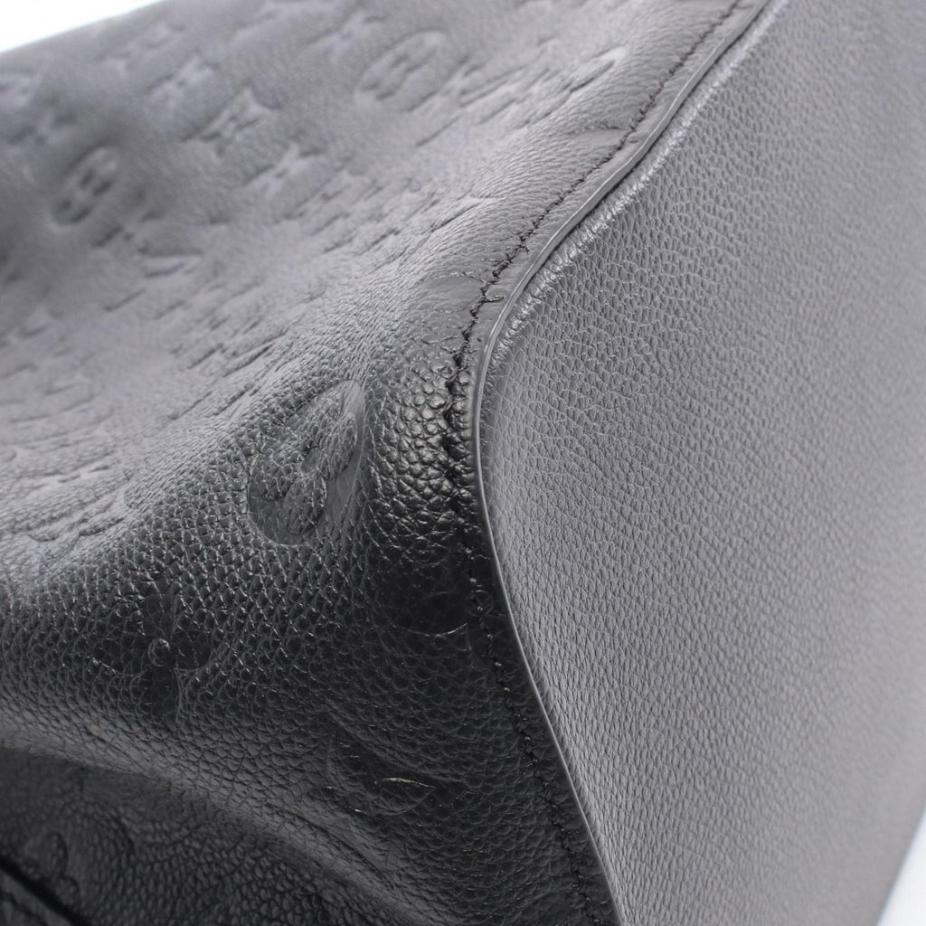 Louis Vuitton Black Monogram Empreinte Leather Handbag