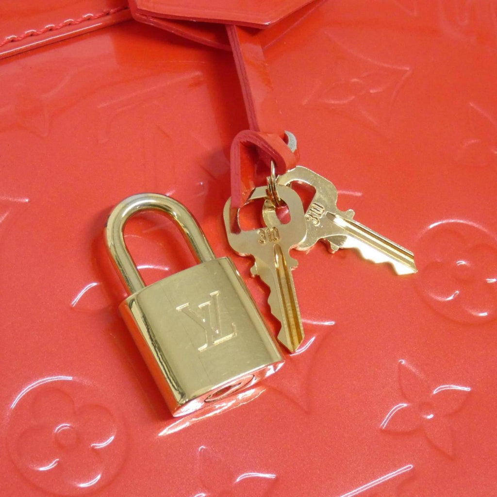 Louis Vuitton Vernis Rouge Grenadine Leather Handbag