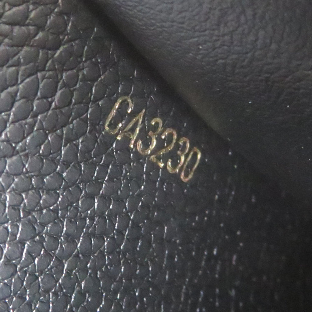 Louis Vuitton Black Noir Monogram Empreinte Long Wallet