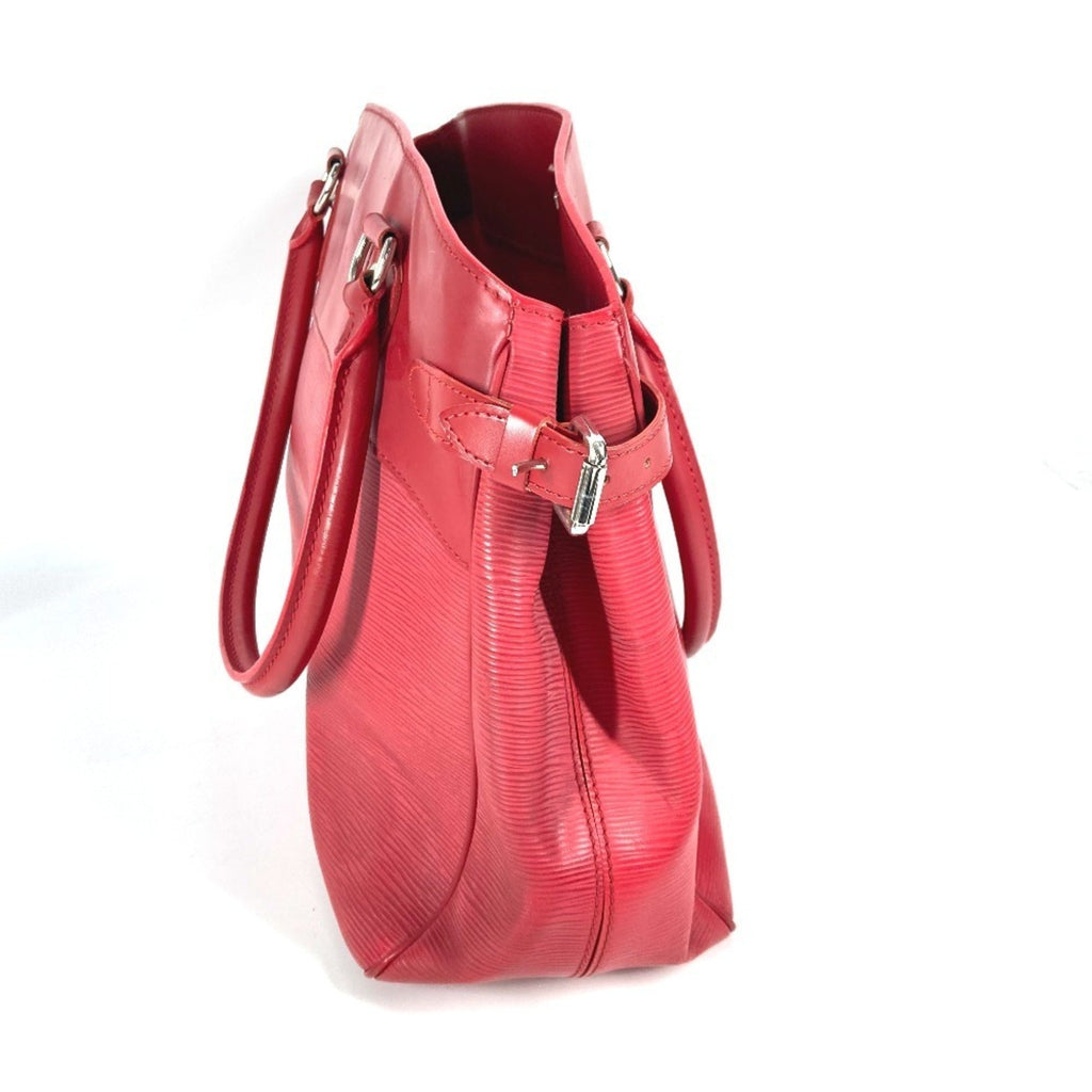 Louis Vuitton Red Color Epi Leather Handbag Shoulder Bag Tote Bag