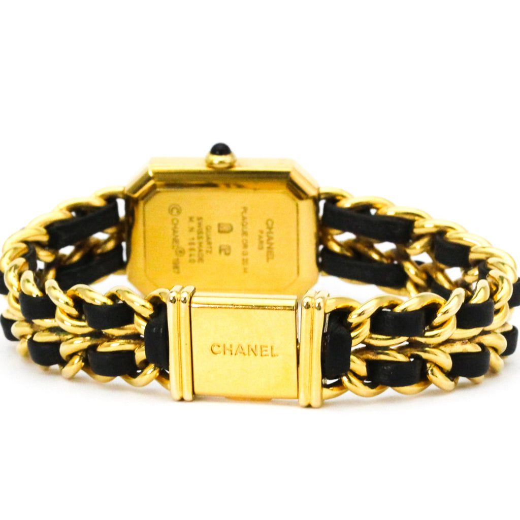 Chanel Premiere Rock Quartz Watch Plated Metal And Leather Watch