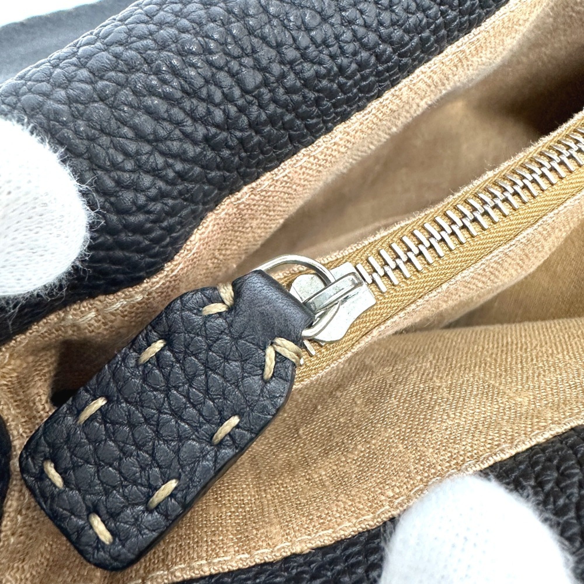 Fendi Black Leather Shoulder Bag