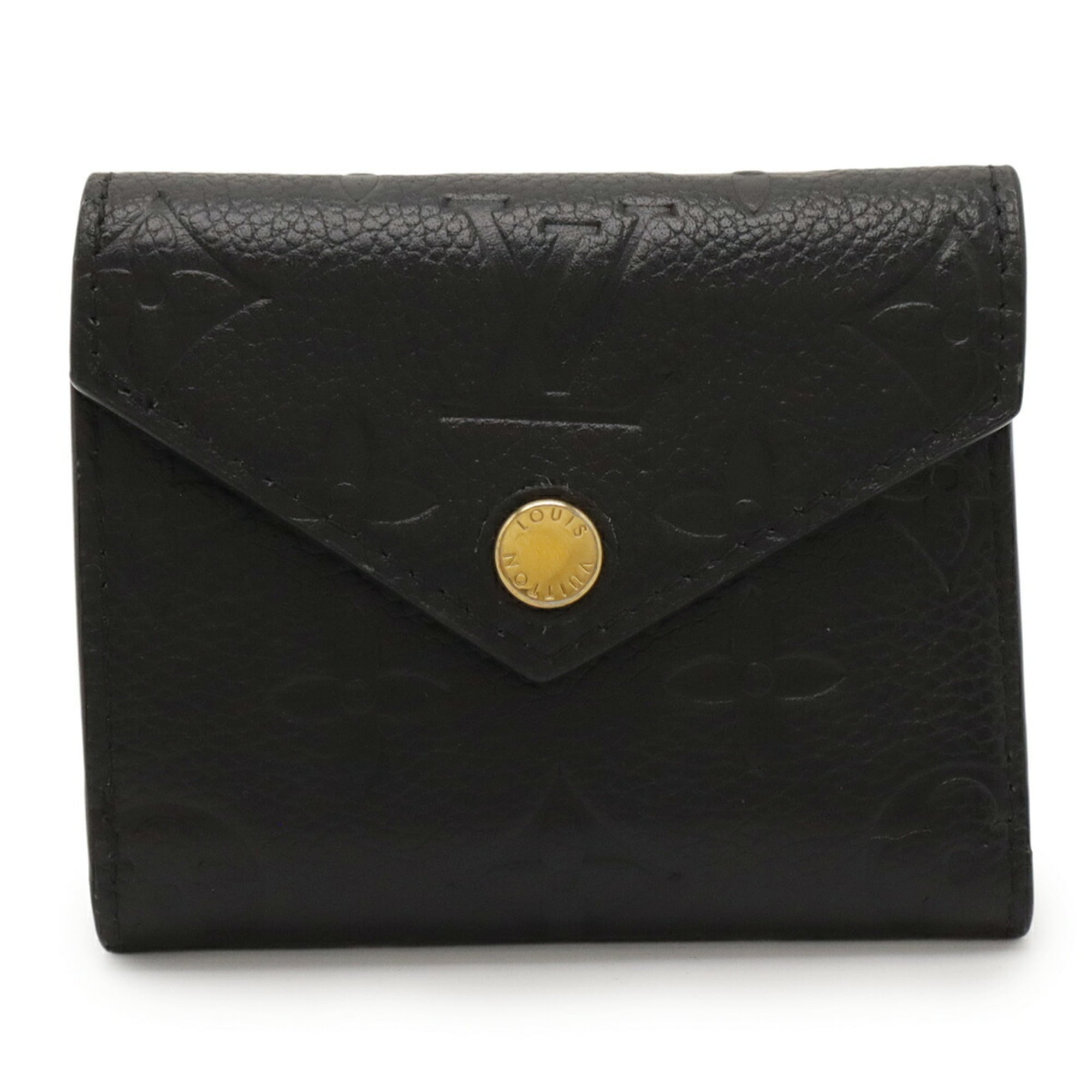 Louis Vuitton Black Noir Monogram Empreinte Leather Wallet (Tri-Fold)