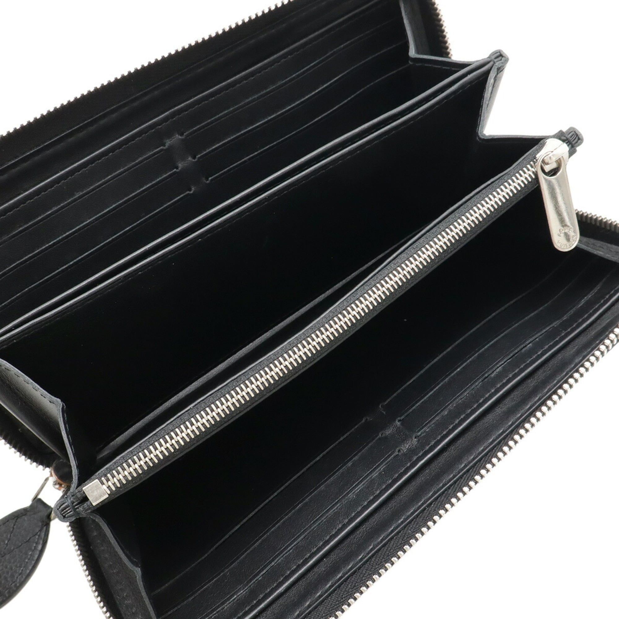 Louis Vuitton Black Noir Leather Coin Purse/Coin Case
