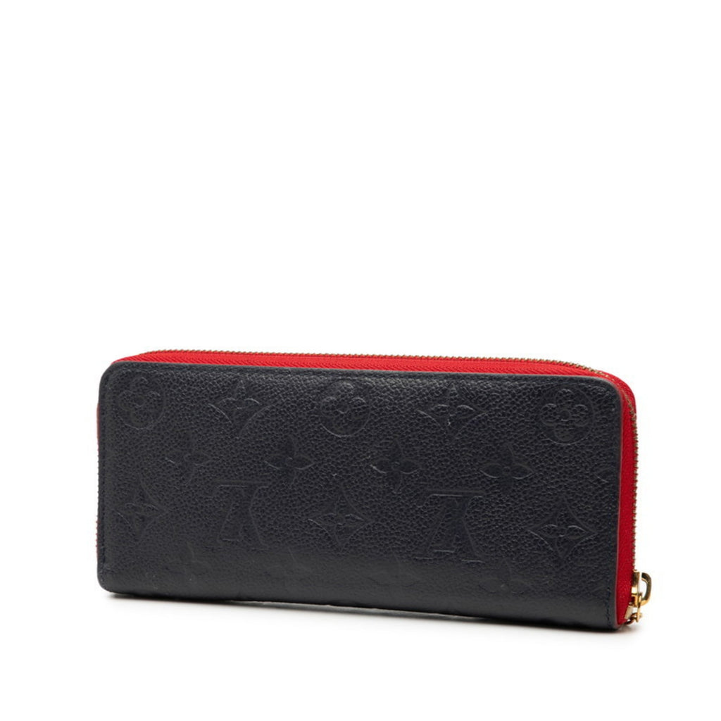 Louis Vuitton Marine Rouge Navy Leather Long Wallet