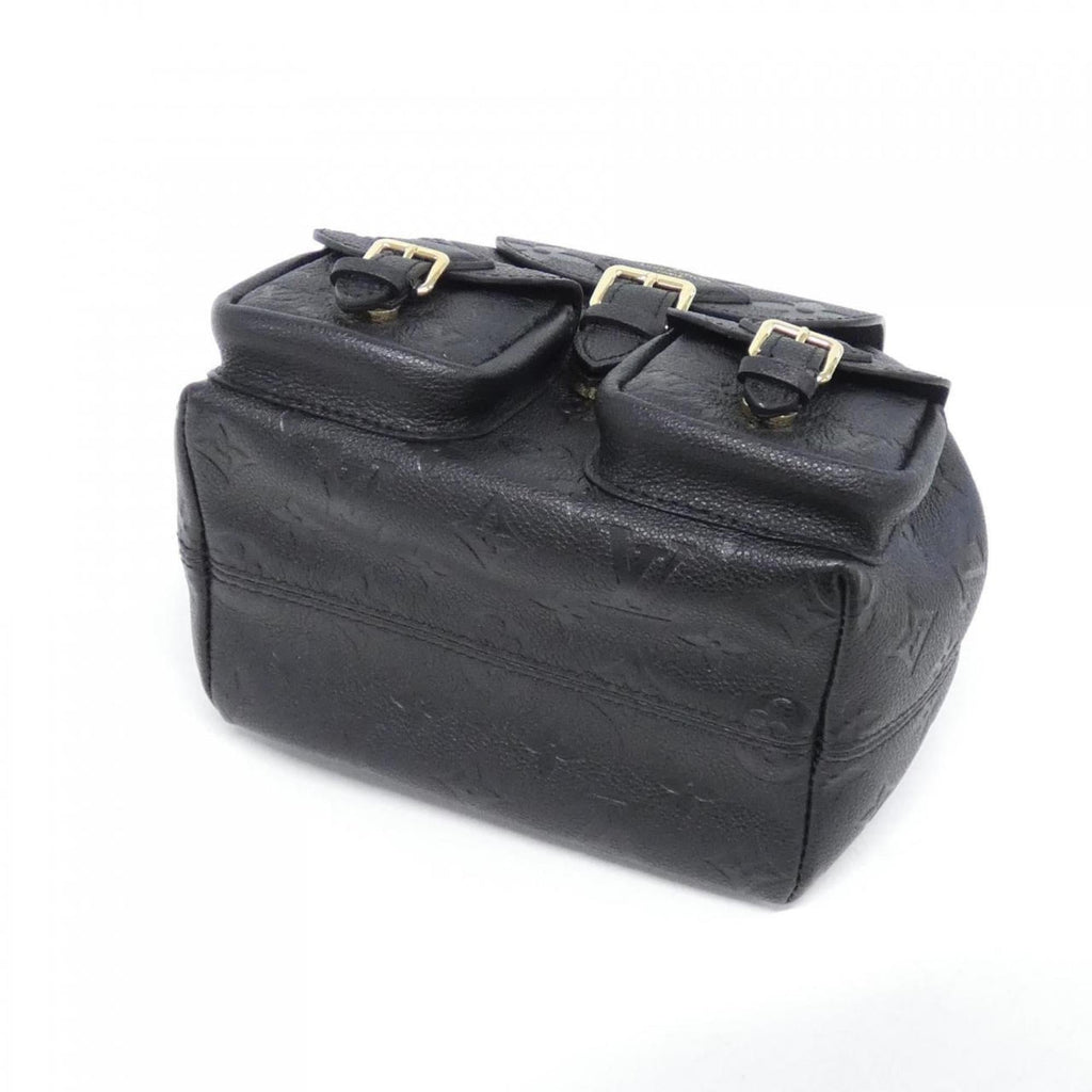 Louis Vuitton Black Leather Backpack