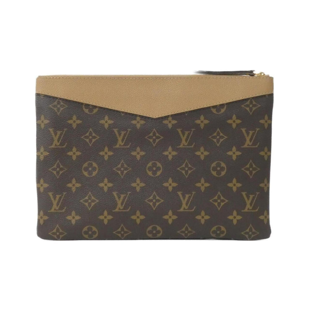 Louis Vuitton Brown Coated Canvas Handbag Pouch