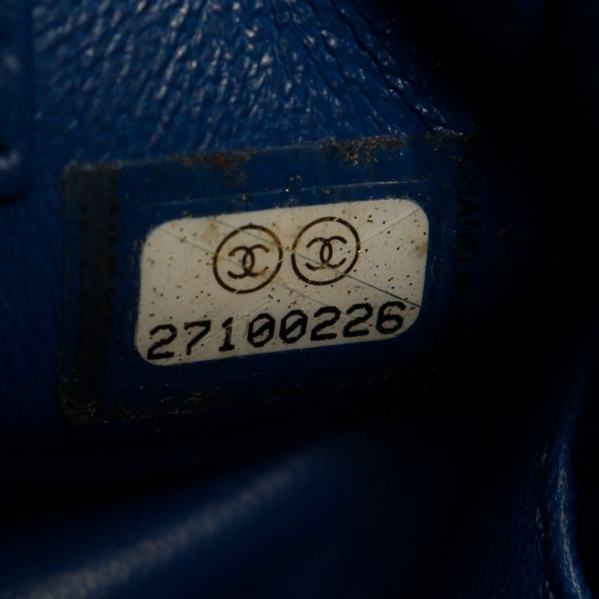 Chanel Blue Leather Handbag