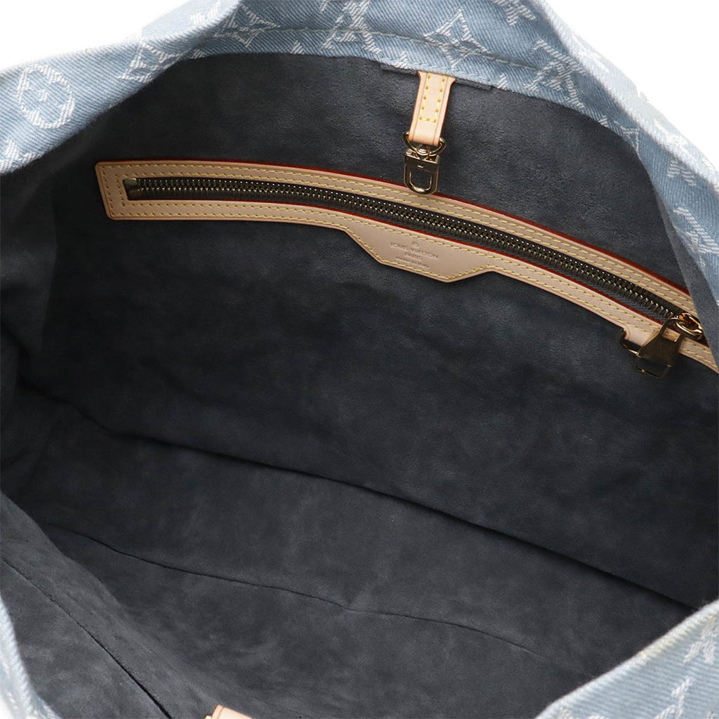Louis Vuitton Blue Yellow Monogram Denim Shoulder Bag