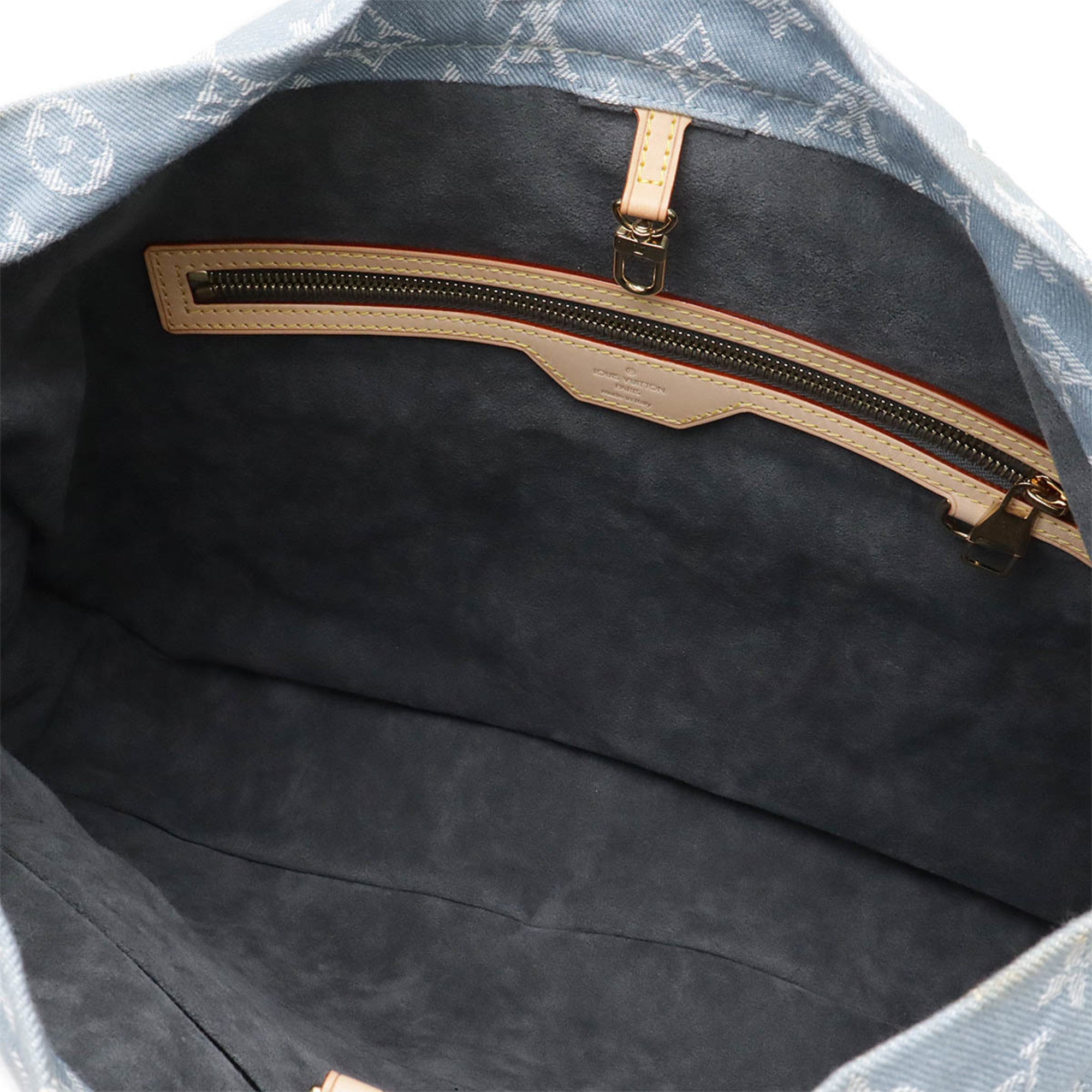 Louis Vuitton Blue Yellow Monogram Denim Shoulder Bag
