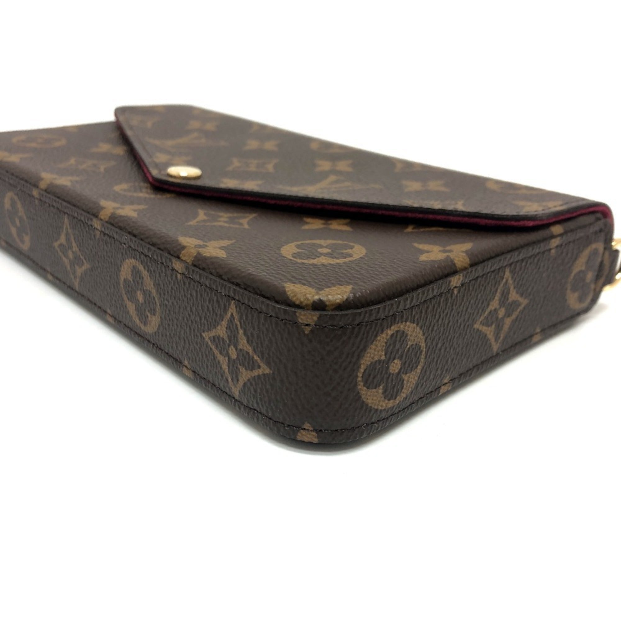 Louis Vuitton Brown Monogram Pochette Pouch Shoulder Bag