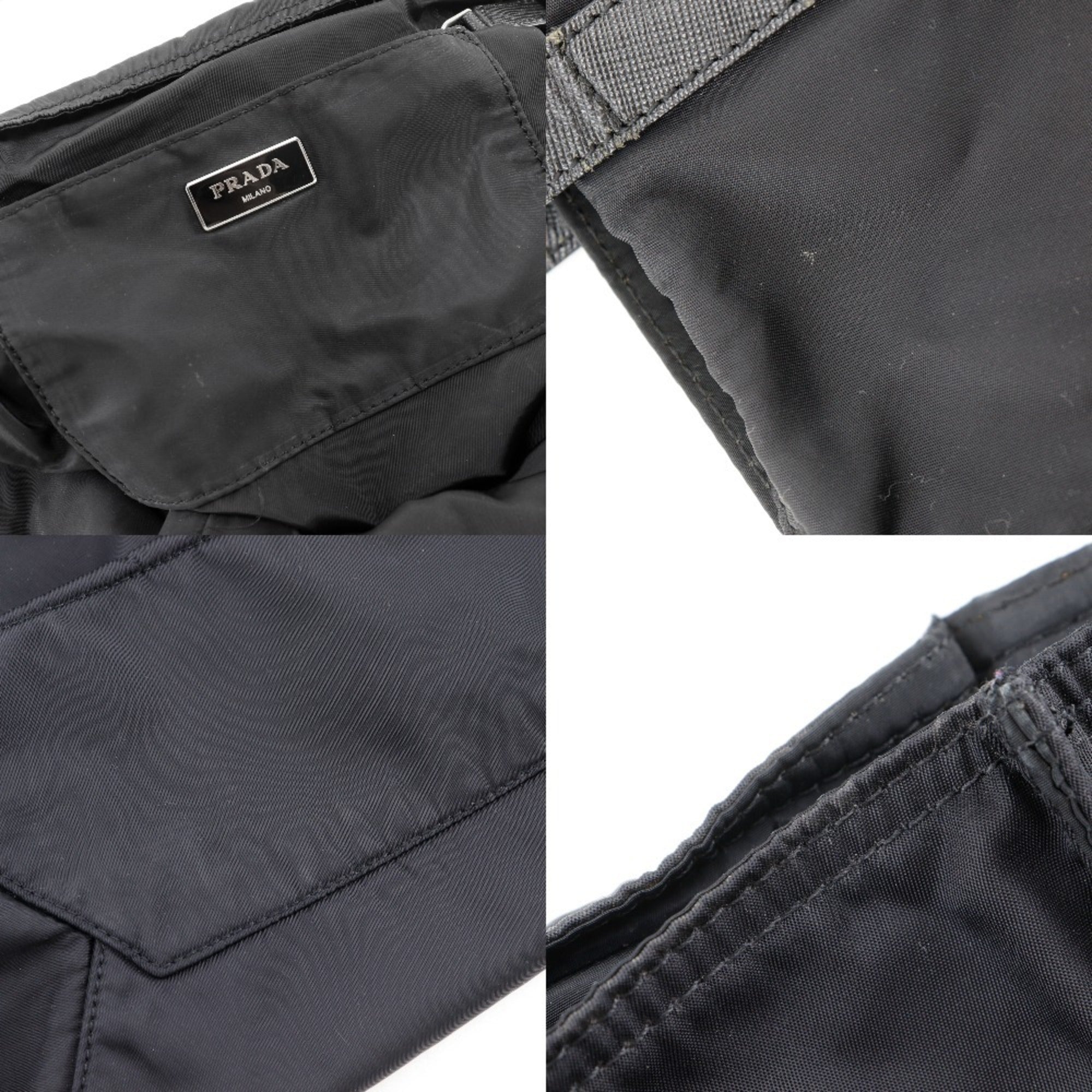 Prada Black Nylon Tote Bag