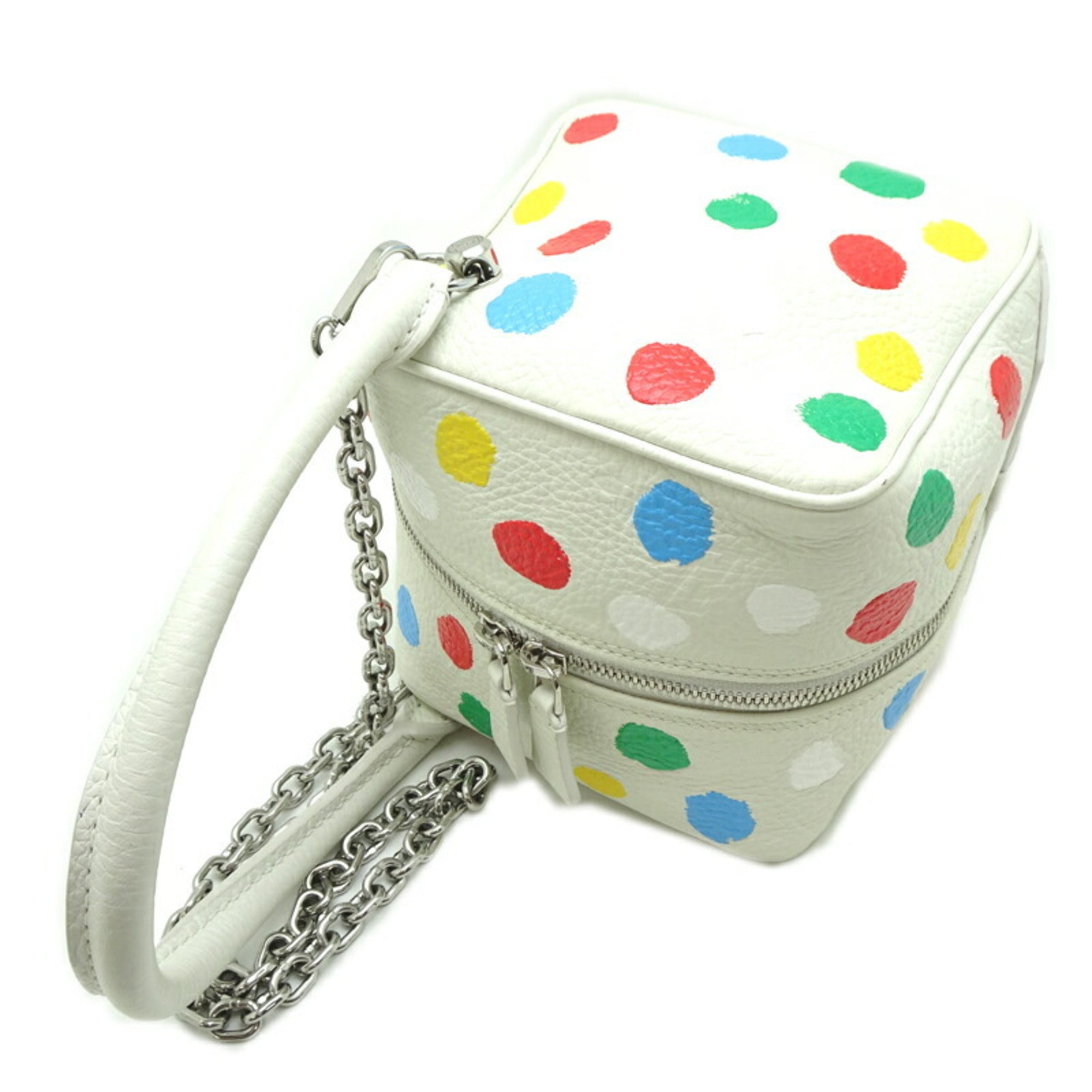 Louis Vuitton Multi-Color White Leather Shoulder Bag